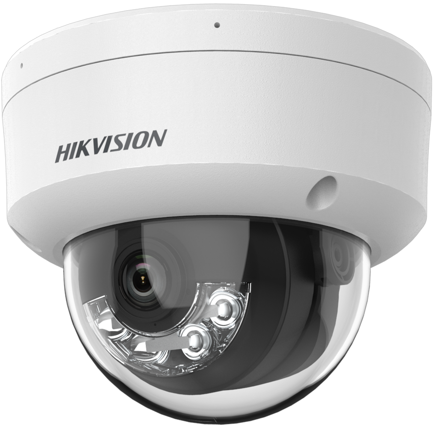 Hikvision AcuSense 4MP dome 2.8mm lens 40m hybrid-light 120dB WDR alarm & audio I/O 12VDC/POE