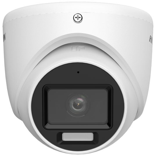 Hikvision Turbo HD 2MP hybrid light metal turret 2.8mm lens 20m IR/20m white light microphone 12VDC