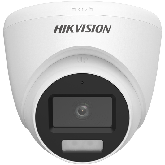 Hikvision Turbo HD 5MP turret 2.8mm lens 40m hybrid IR/ 20M white light microphone 12VDC