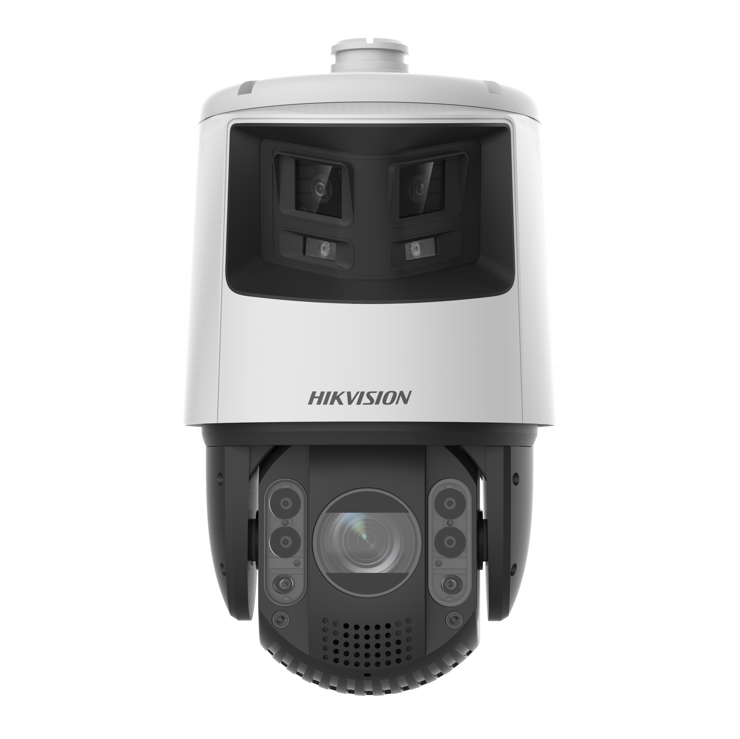 Hikvision TandemVu 4MP PTZ 25x optical zoom 6MP panoramic channel 200m IR Smart tracking strobe-light & siren 24VAC/Hi-POE