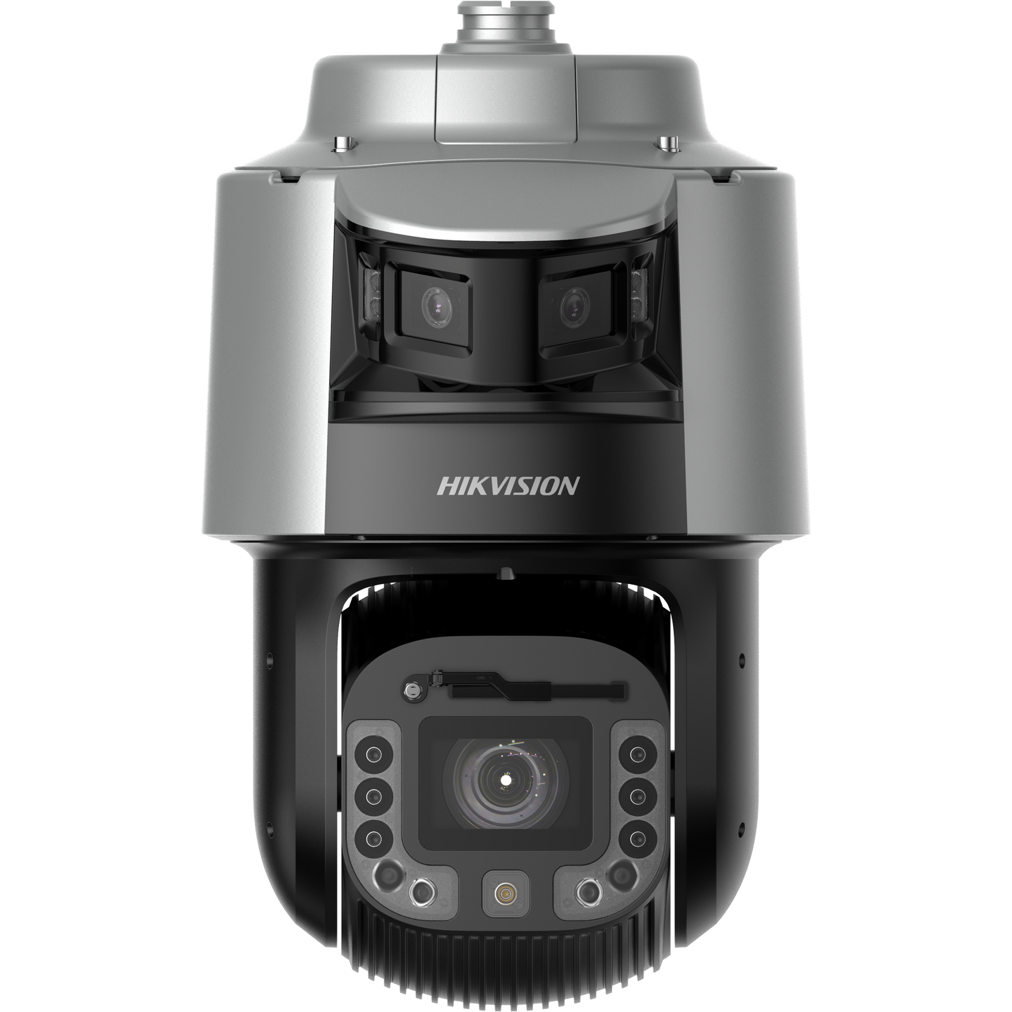 Hikvision TandemVu 4MP PTZ 25x optical zoom 6MP panoramic channel 400m IR Smart tracking strobe-light & siren 24VAC/Hi-POE