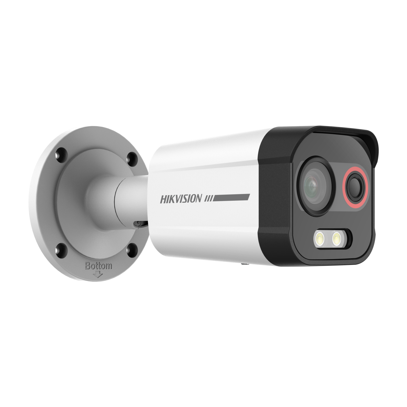 Hikvision Heatpro Bi-spectrum bullet 2mm thermal lens 6mm optical lens up to 30m IR AcuSense VCA 12VDC/POE