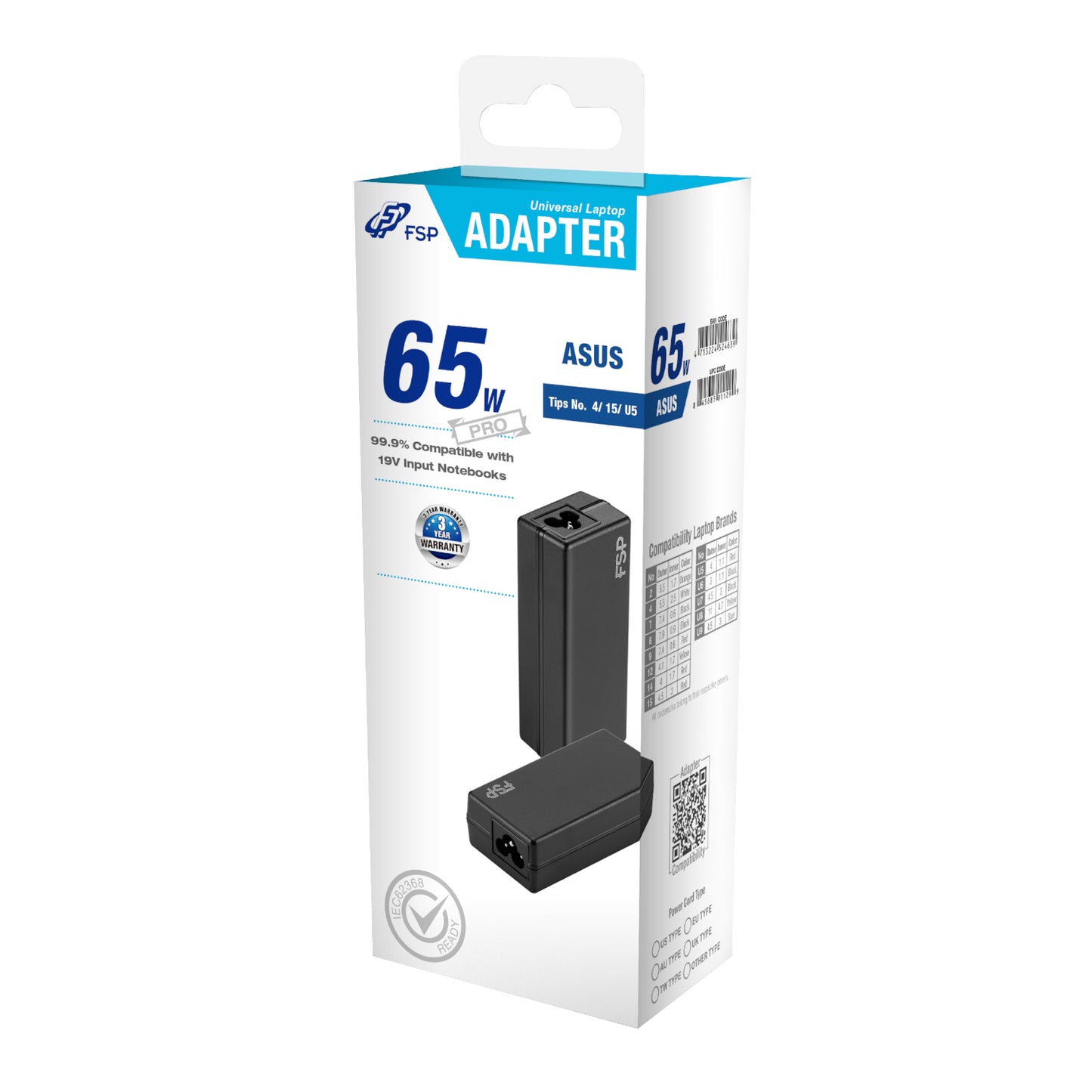 FSP NB 65W Asus Notebook Adapter