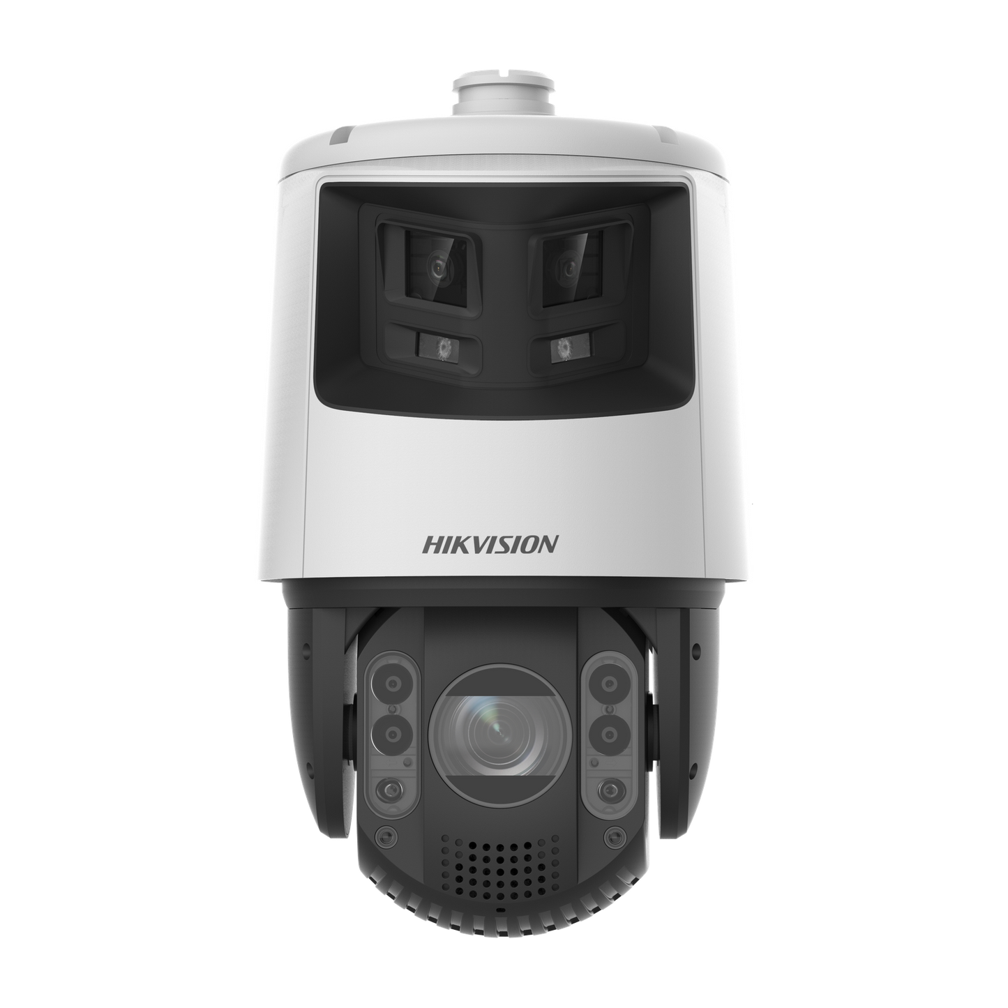Hikvision TandemVu 4MP PTZ 25x optical zoom 6MP panoramic channel 200m IR Smart tracking strobe-light & siren 24VAC/Hi-POE
