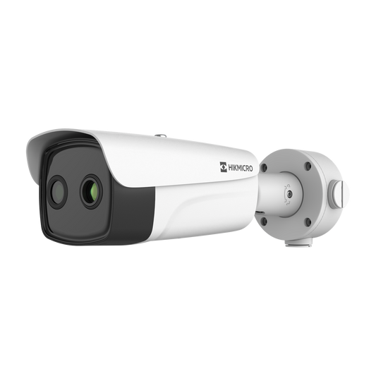 Hikvision Dual lens thermal bullet 25mm thermal lens 12mm optical lens 100m IR 12VDC/24VAC/POE