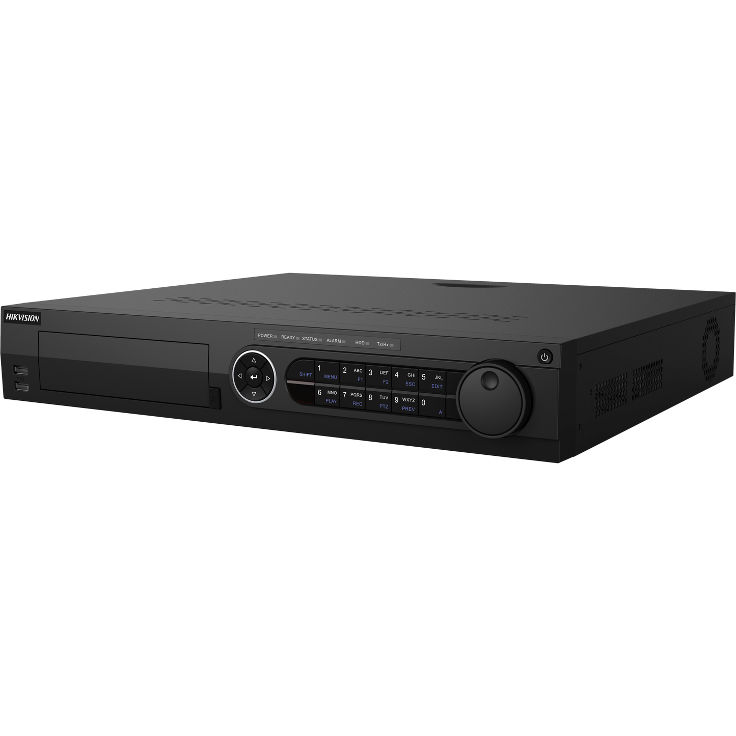 Hikvision AcuSense 32ch 1080p DVR 4 SATA 10TB 4 audio input motion 2.0 false alarm filtering POS overlay support 16/4 alarm IO