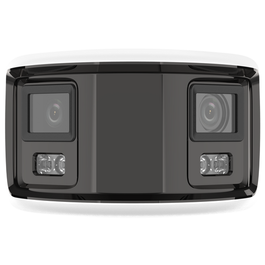 Hikvision ColorVu 8MP bullet 4mm lens 40m illumination 130dB WDR microphone 1 audio/ 1 alarm I/O built-in strobe-light & siren 12VDC/POE