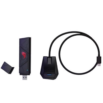 ASUS ROG USB-BE92 BE6500 WiFi 7 Tri-Band USB Wireless Network Adapter