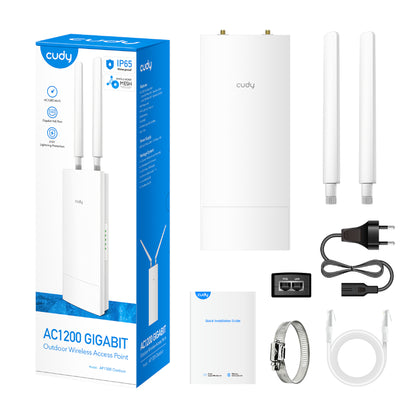 Cudy AC1200 Gigabit Dual Band WiFi5 Outdoor Access Point