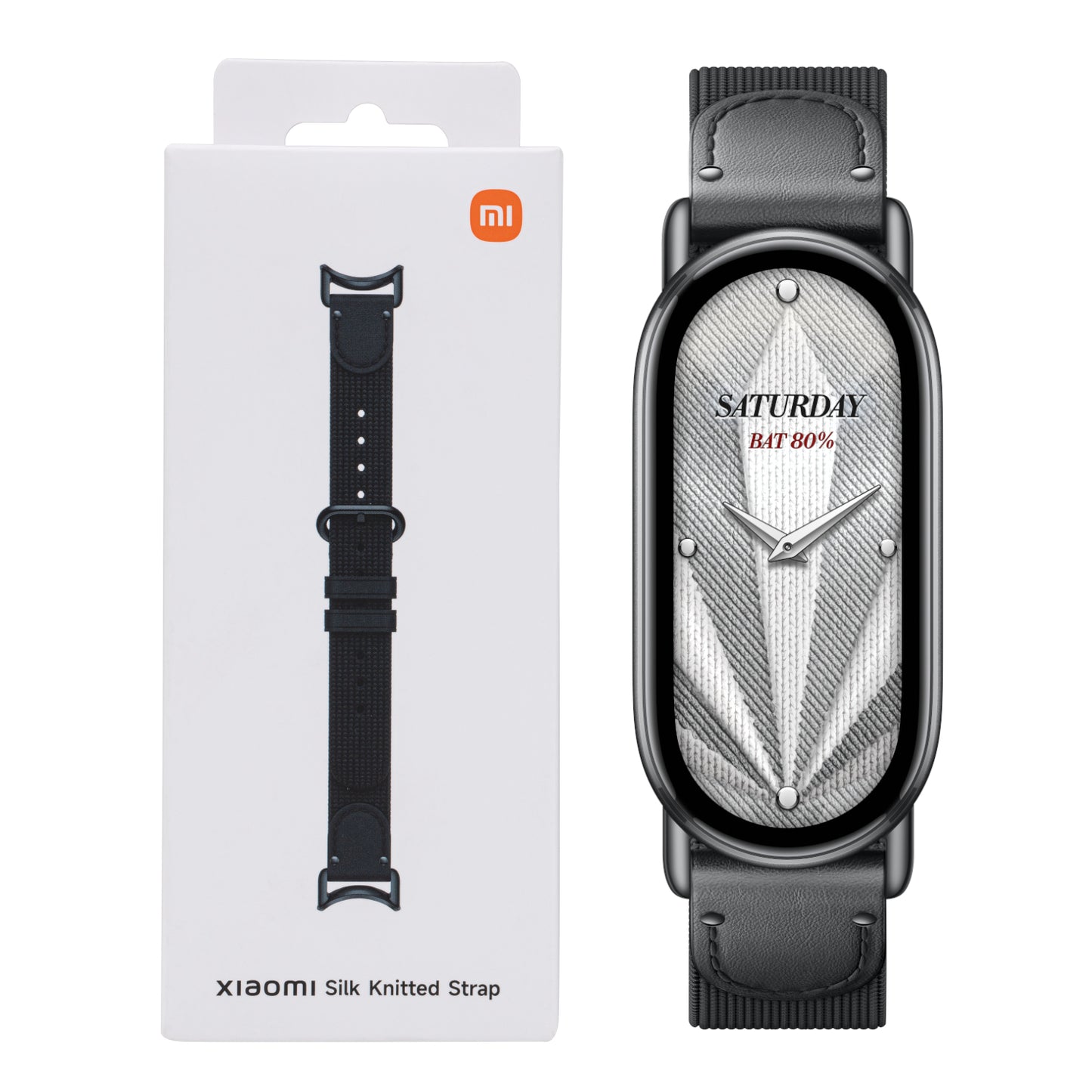 Xiaomi Smart Band 10 Silk Knitted Strap - Ebony Black