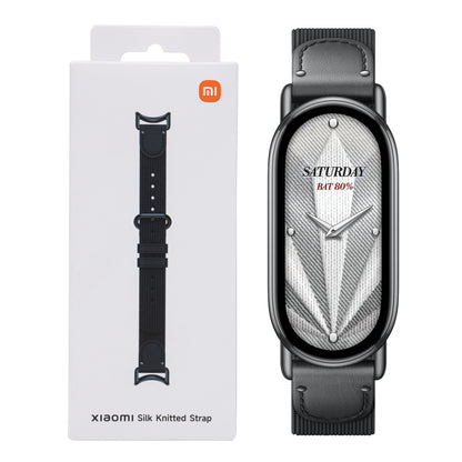 Xiaomi Smart Band 10 Silk Knitted Strap - Ebony Black