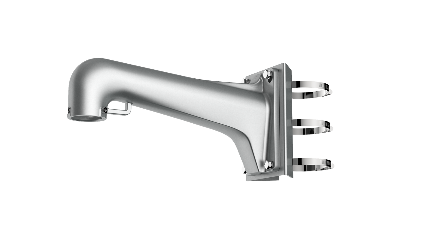 Hikvision DS-1603ZJ-POLE-P - Platinum Colour PTZ Pole Mount Bracket