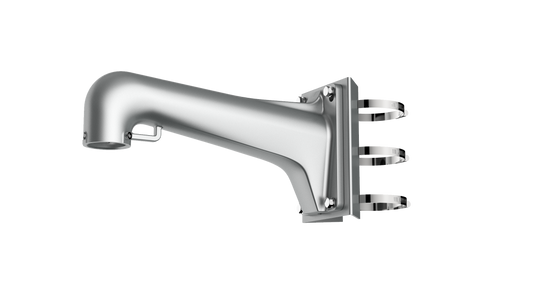 Hikvision DS-1603ZJ-POLE-P - Platinum Colour PTZ Pole Mount Bracket
