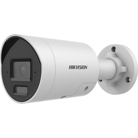 Hikvision AcuSense 4MP bullet 2.8mm lens 40m IR  120dB WDR   dual-microphone  built-in strobe-light & siren 12VDC/POE