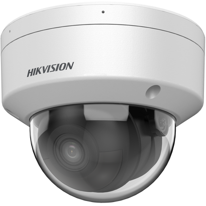 Hikvision AcuSense 4MP dome 30m IR 120dB WDR F1.0 lens microphone 2 audio/ 1 alarm I/O  12VDC/POE