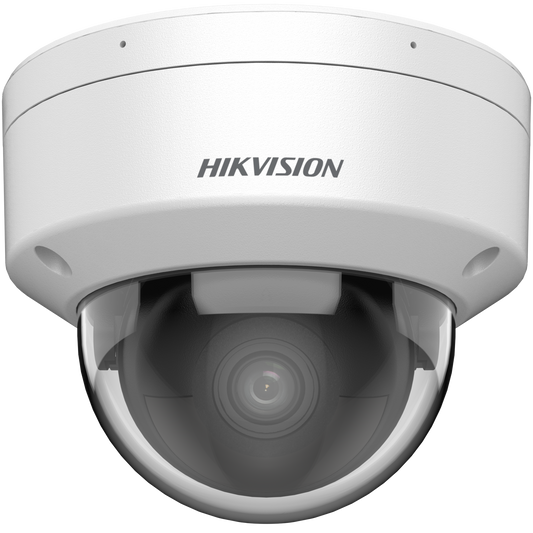 Hikvision AcuSense 8MP dome F1.0 2.8mm lens30m IR  120dB WDR microphone 1 audio/ 1 alarm I/O 12VDC/POE