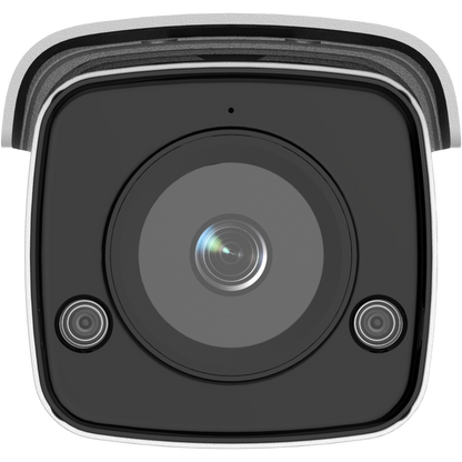 Hikvision AcuSense 4MP bullet  6mm lens 60m IR 120dB WDR microphone 1 audio/ 1 alarm I/O  built-in strobe-light & siren 12VDC/POE