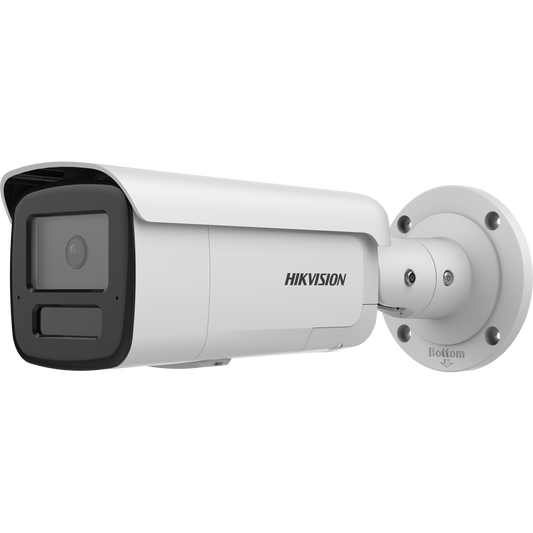 Hikvision AcuSense 4MP bullet 4mm lens 60m IR 120dB WDR F1.0 lens arrayed microphones built-in strobe-light & siren 12VDC/POE