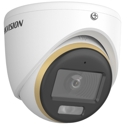 Hikvision ColorVu  2MP dome 2.8mm lens 20m hybrid-light 130dB WDR  12VDC