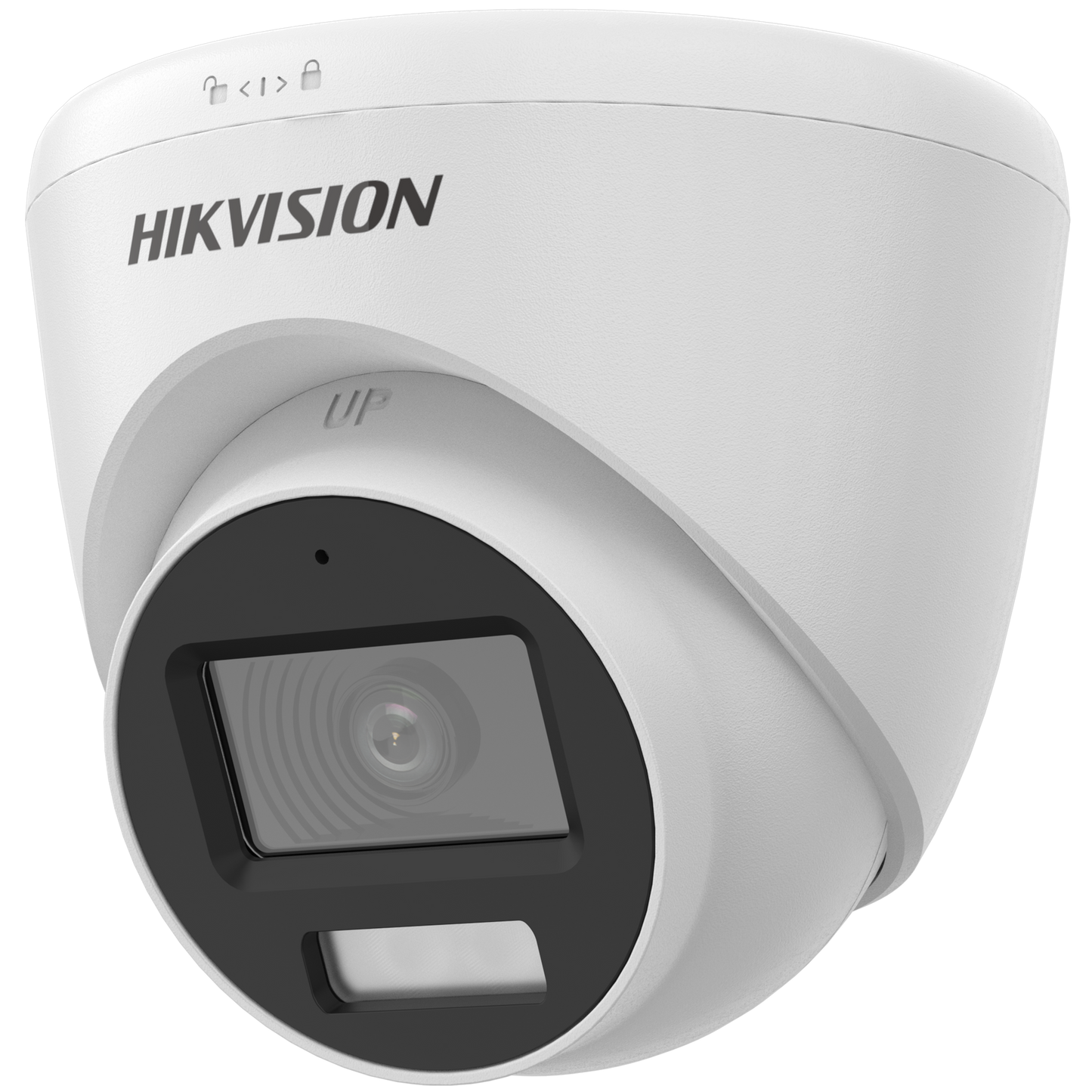 Hikvision Turbo HD 5MP turret  2.8mm lens 40m hybrid IR/ 20M white light microphone  12VDC