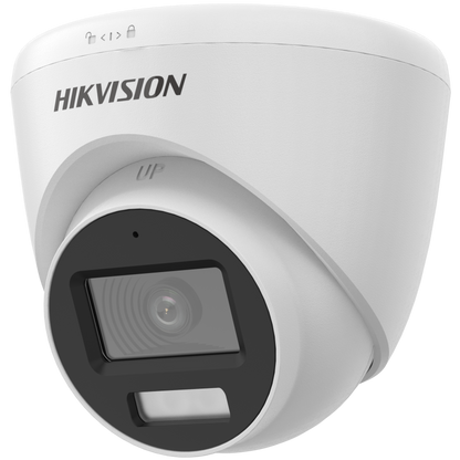 Hikvision Turbo HD 5MP turret  2.8mm lens 40m hybrid IR/ 20M white light microphone  12VDC