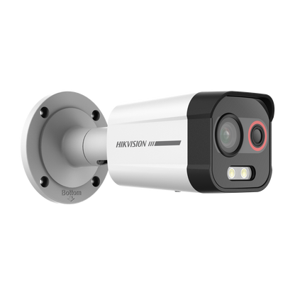 Hikvision Heatpro-Lite fire detection Bi-spectrum bullet 2mm thermal lens 6mm optical lens fire detection VCA  12VDC/POE