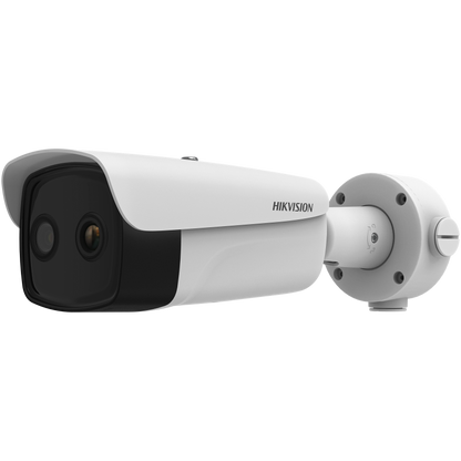 Hikvision Bi-spectrum thermal bullet 15mm thermal + 4MP 6mm optical 50m IR Fire detection VCA  12VDC/24VAC/POE