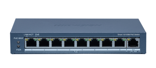 Hikvision DS-3E1309P-EI - 8 Port Smart PoE Switch 110W
