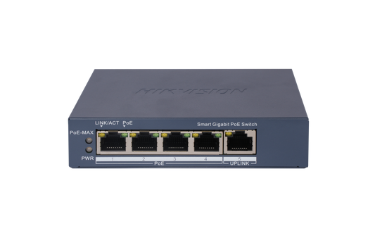 Hikvision DS-3E1505P-EI - 4 Port Unmanaged Gigabit PoE Switch 60W