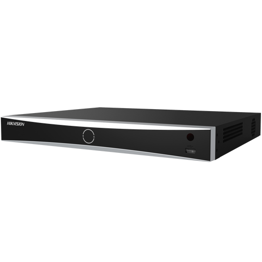 Hikvision Pro series 8ch POE NVR 2 SATA 10TB up to 8MP recording 8 POE ports facial recognition 4/1 alarm IO