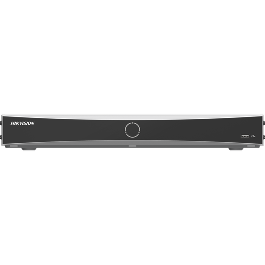 Hikvision Pro series 16ch POE NVR 2 SATA 10TB up to 8MP recording 16 POE ports facial recognition 4/1 alarm IO