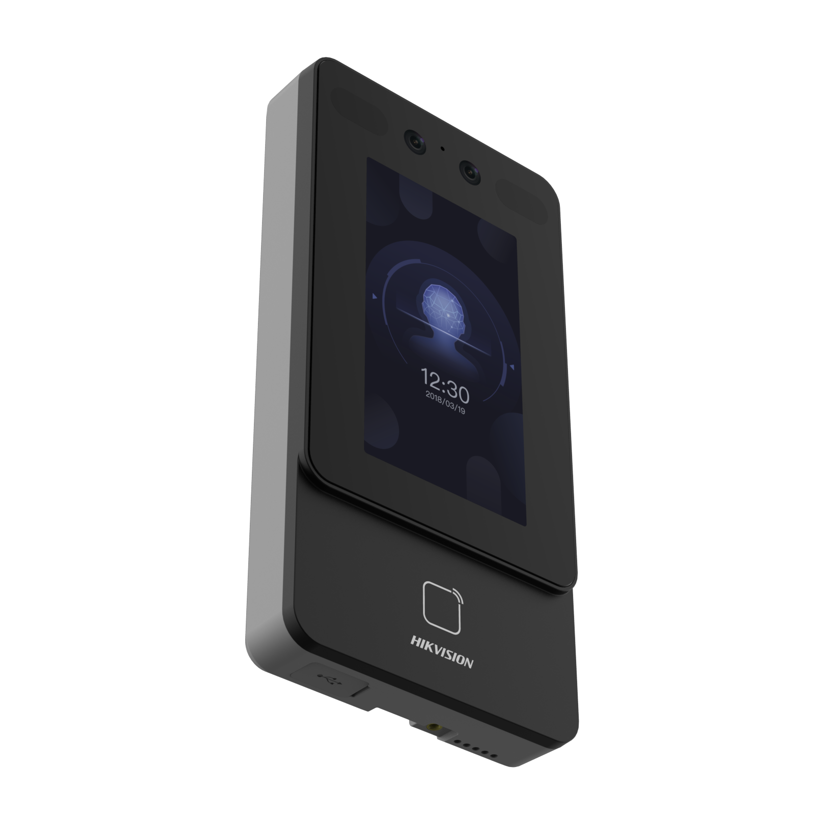 Hikvision DS-K1T342MWX-E1 face recognition terminal side view