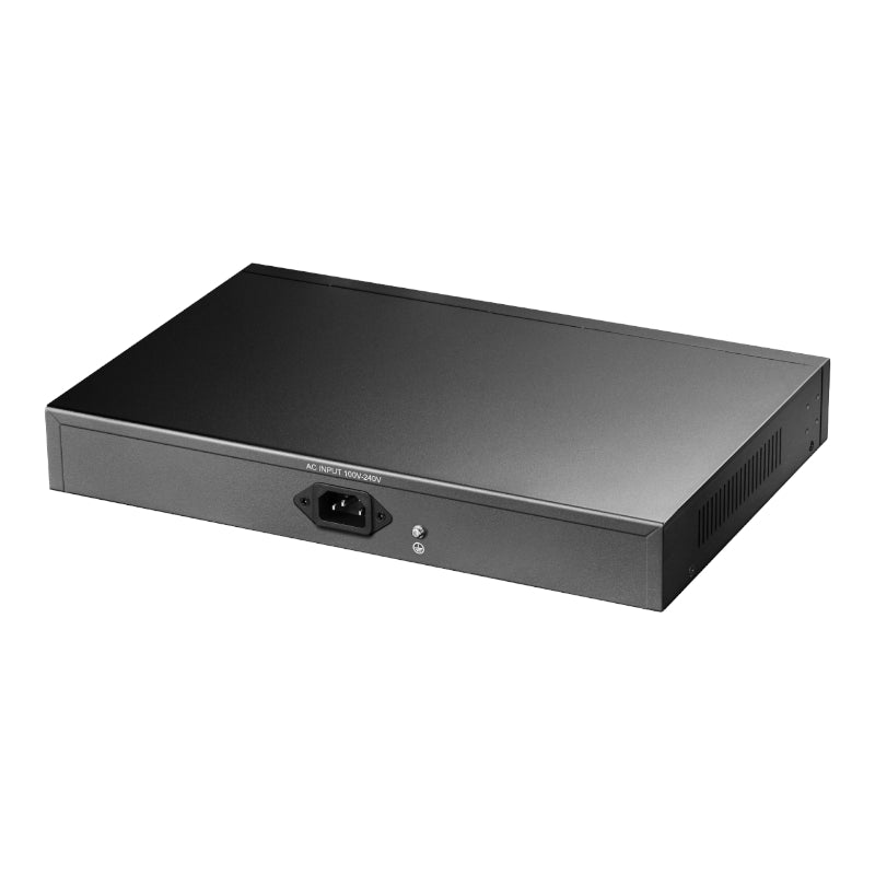 Cudy 16-Port Fast Ethernet 10/100M Unmanaged PoE+ Switch with 2 Gigabit Uplink and 1 SFP Port 200W - Rack Mount