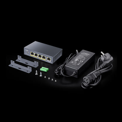 Cudy 5-Port Gigabit Unmanaged PoE+ Switch 60W - Desktop