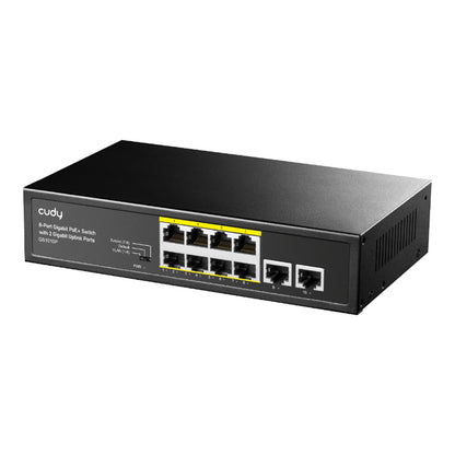 Cudy 10-Port Gigabit Unmanaged PoE+ Switch with 2 Gigabit Uplink Ports 120W