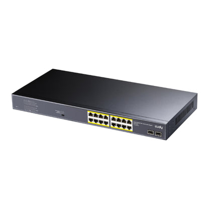 Cudy 16-Port Gigabit Unmanaged PoE+ Switch with 2 Gigabit SFP ports 200W - Rack Mount