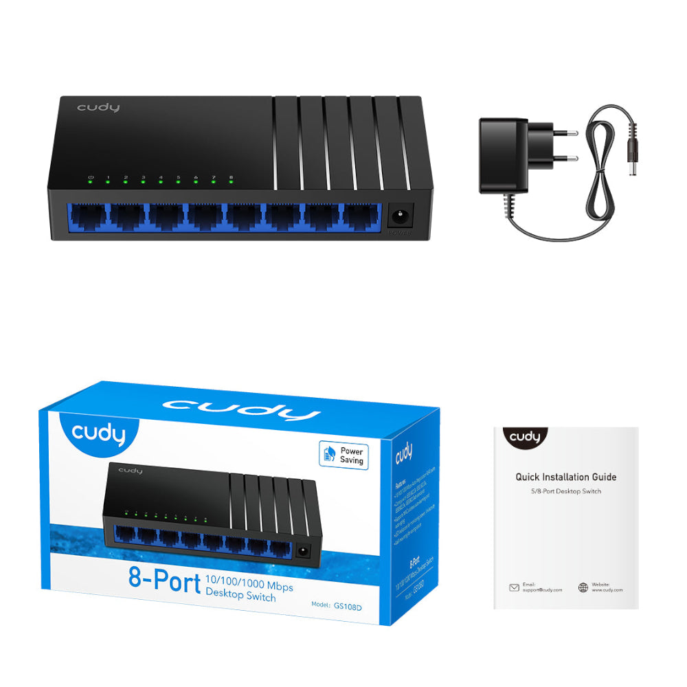 Cudy 8-Port Gigabit Unmanaged Desktop Switch