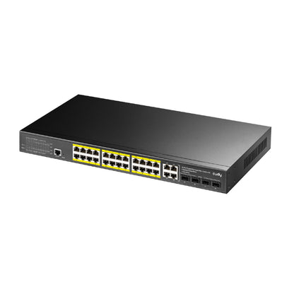 Cudy 24-Port Layer 2 Managed Gigabit PoE+ Switch with 4 Gigabit SFP Combo Ports 300W - Rack Mount