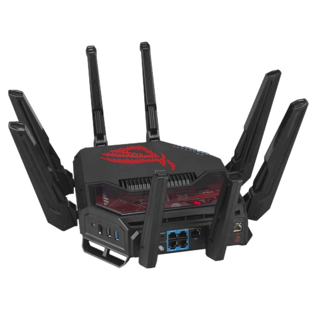 ASUS ROG Rapture BE19000 WiFi 7 Tri-Band AiMesh Extendable Gaming Router