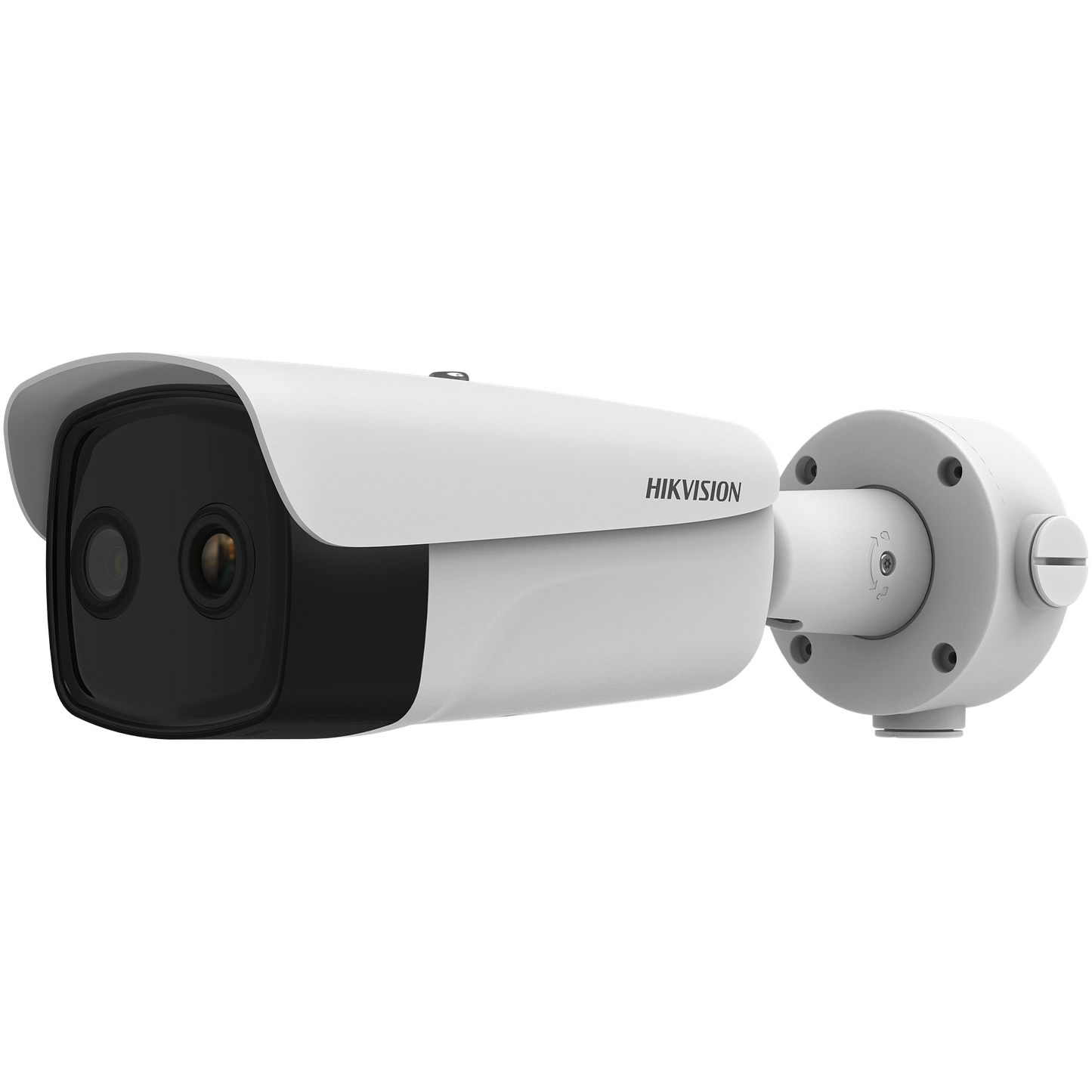 Hikvision Dual lens thermal bullet 25mm thermal lens  12mm optical lens 100m IR Guanlan analytics  12VDC/24VAC/POE