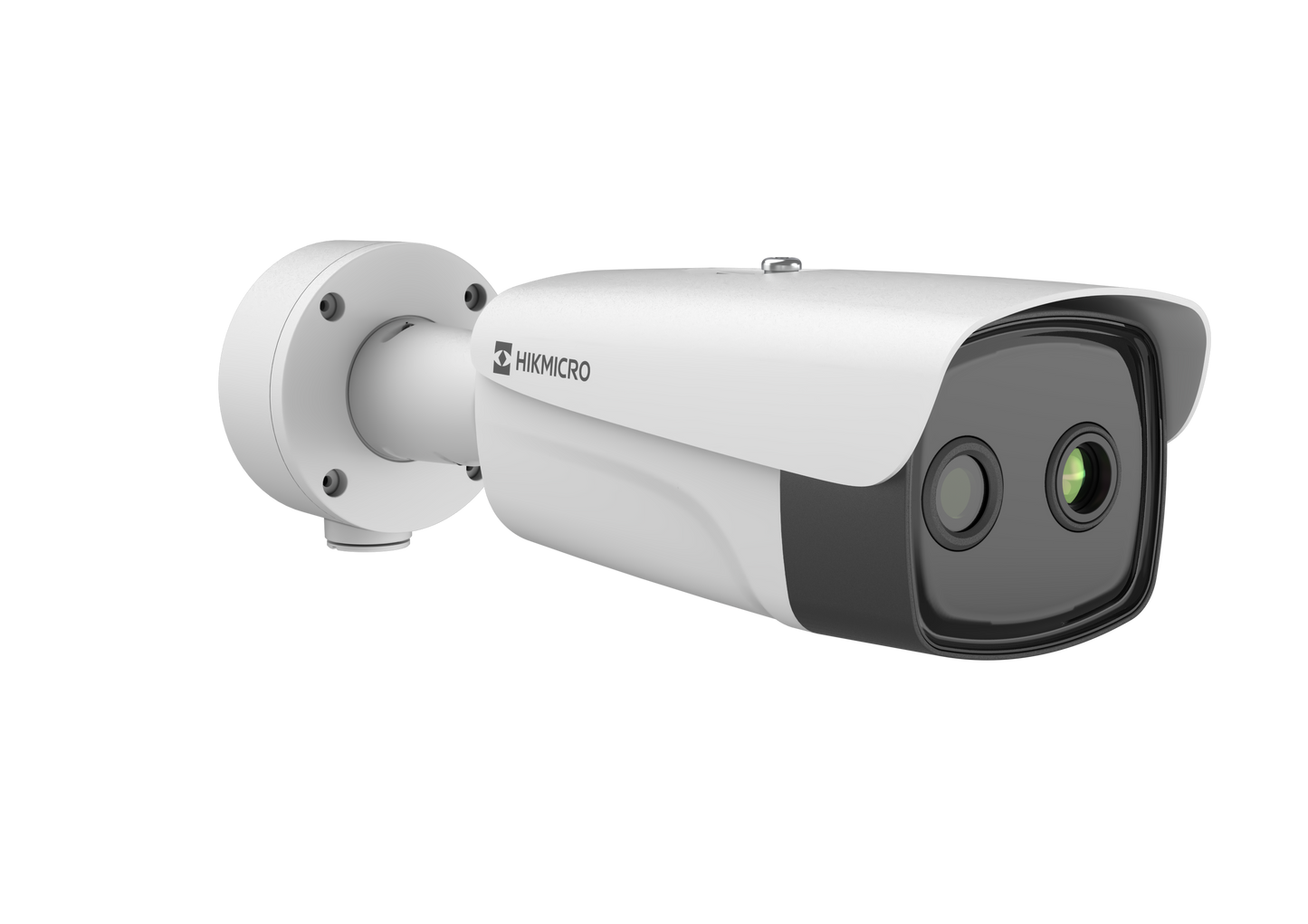 Hikvision Dual lens thermal bullet 25mm thermal lens  12mm optical lens 100m IR Guanlan analytics  12VDC/24VAC/POE