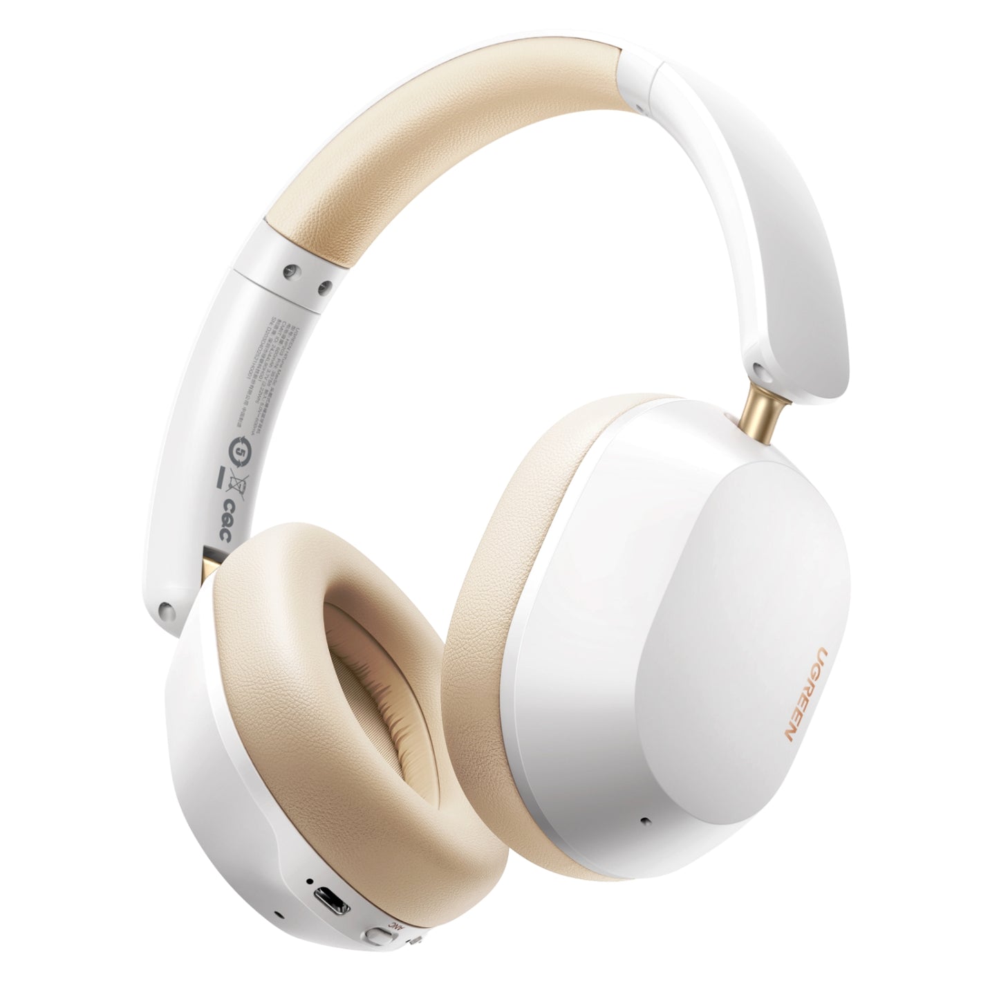 UGREEN HiTune Max5c Hybrid Active Noise-Cancelling Headphones White