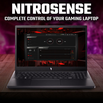 Acer Nitro V 15 Gaming Laptop - AMD Ryzen R7 7735HS | 16GB | 512GB | 15.6" FHD 165Hz | NVIDIA® GeForce RTX™ 4050|Windows 11 Home | Black