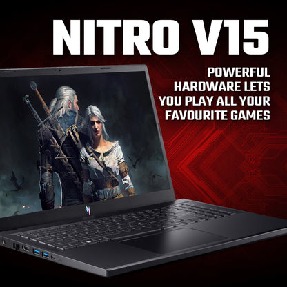 Acer Nitro V 15 Gaming Laptop - AMD Ryzen R7 7735HS | 16GB | 512GB | 15.6" FHD 165Hz | NVIDIA® GeForce RTX™ 4050|Windows 11 Home | Black