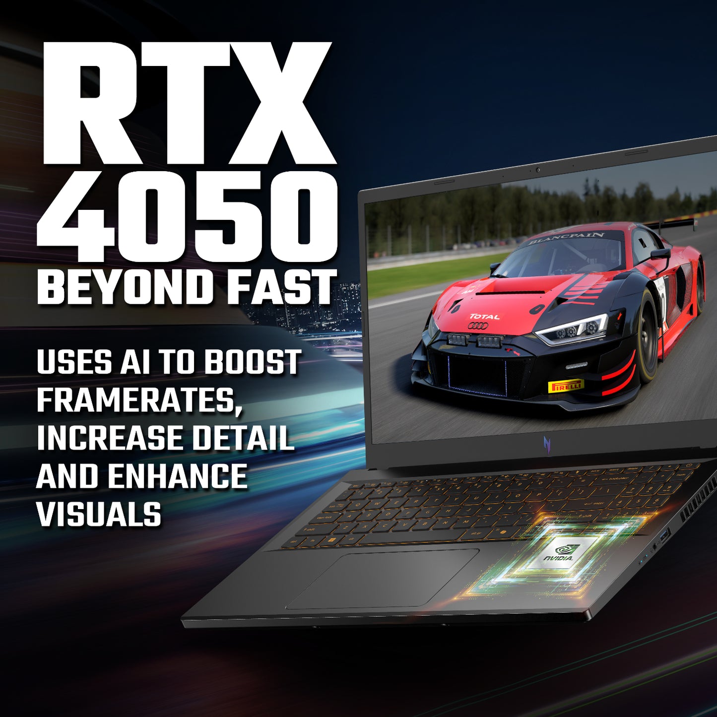 ACER Nitro V Intel Core 5 210H| 15,6" FHD IPS 165Hz |NVIDIA® GeForce RTX™ 4050 6G-GDDR6 | 8GB DDR4 Memory + 8GB DDR4 Memory| 512GB PCIe NVMe SSD |Wifi 6 + BT5 Killer | Backlight Keyboard | Win 11 Home
