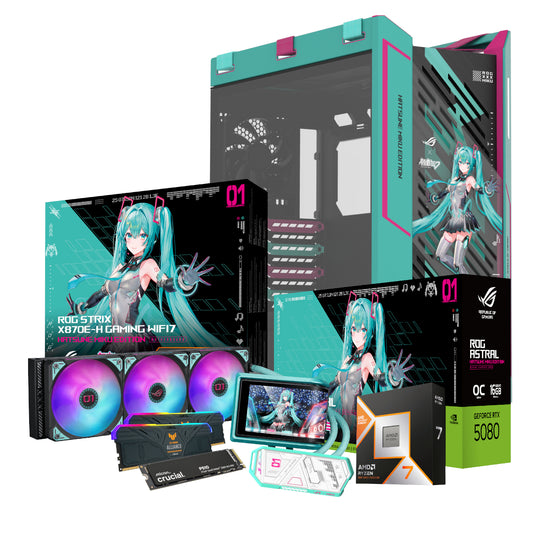 PCBuilder Ryzen 7 9800X3D HATSUNE MIKU Windows 11 Gaming PC