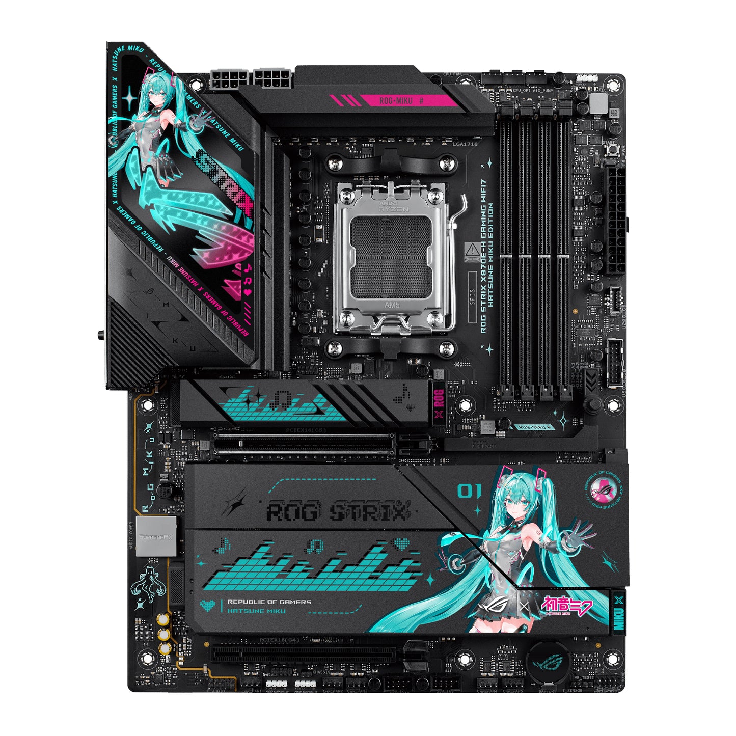 PCBuilder Ryzen 7 9800X3D HATSUNE MIKU Windows 11 Gaming PC