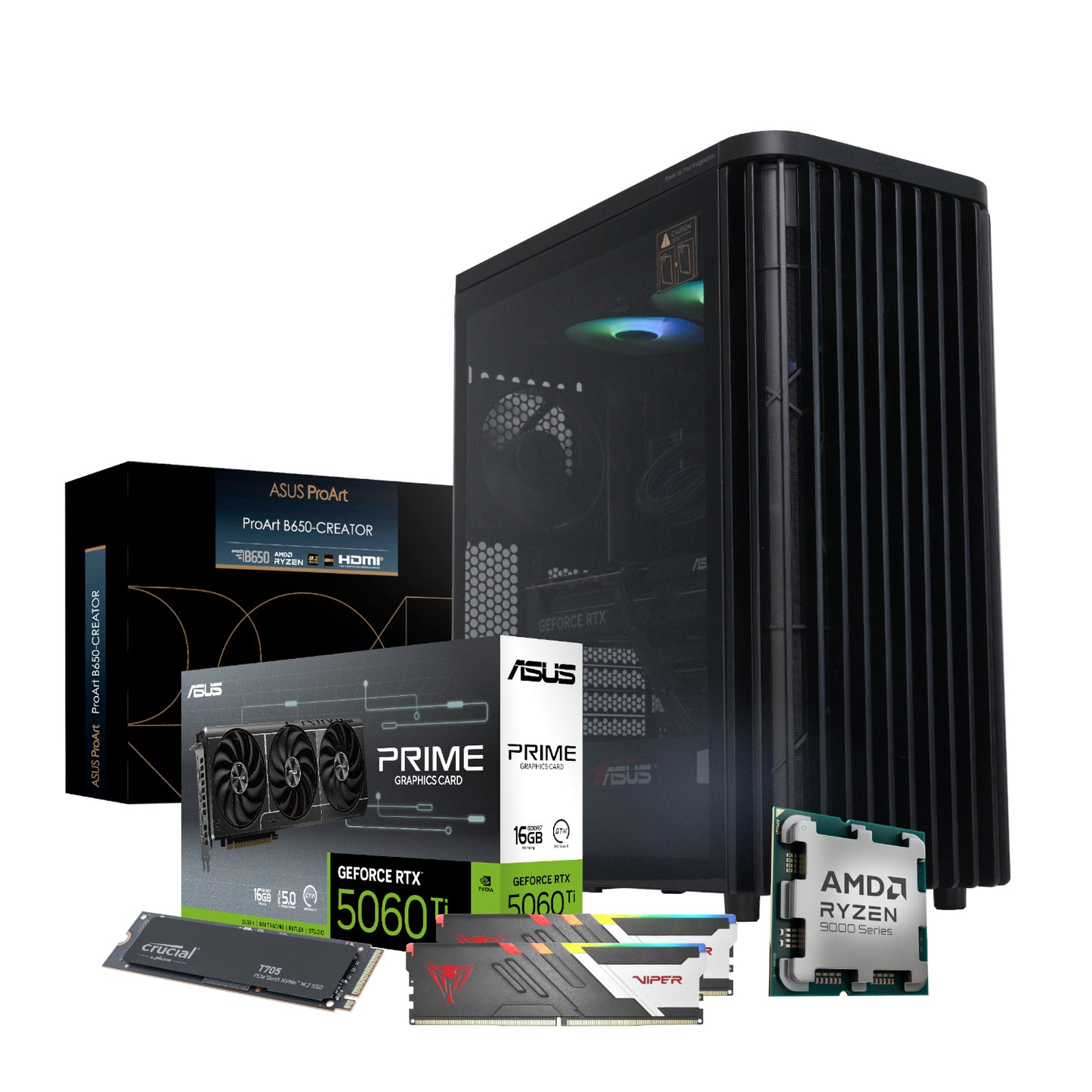 PCBuilder Ryzen 7 9700X Monet Windows 11 PC