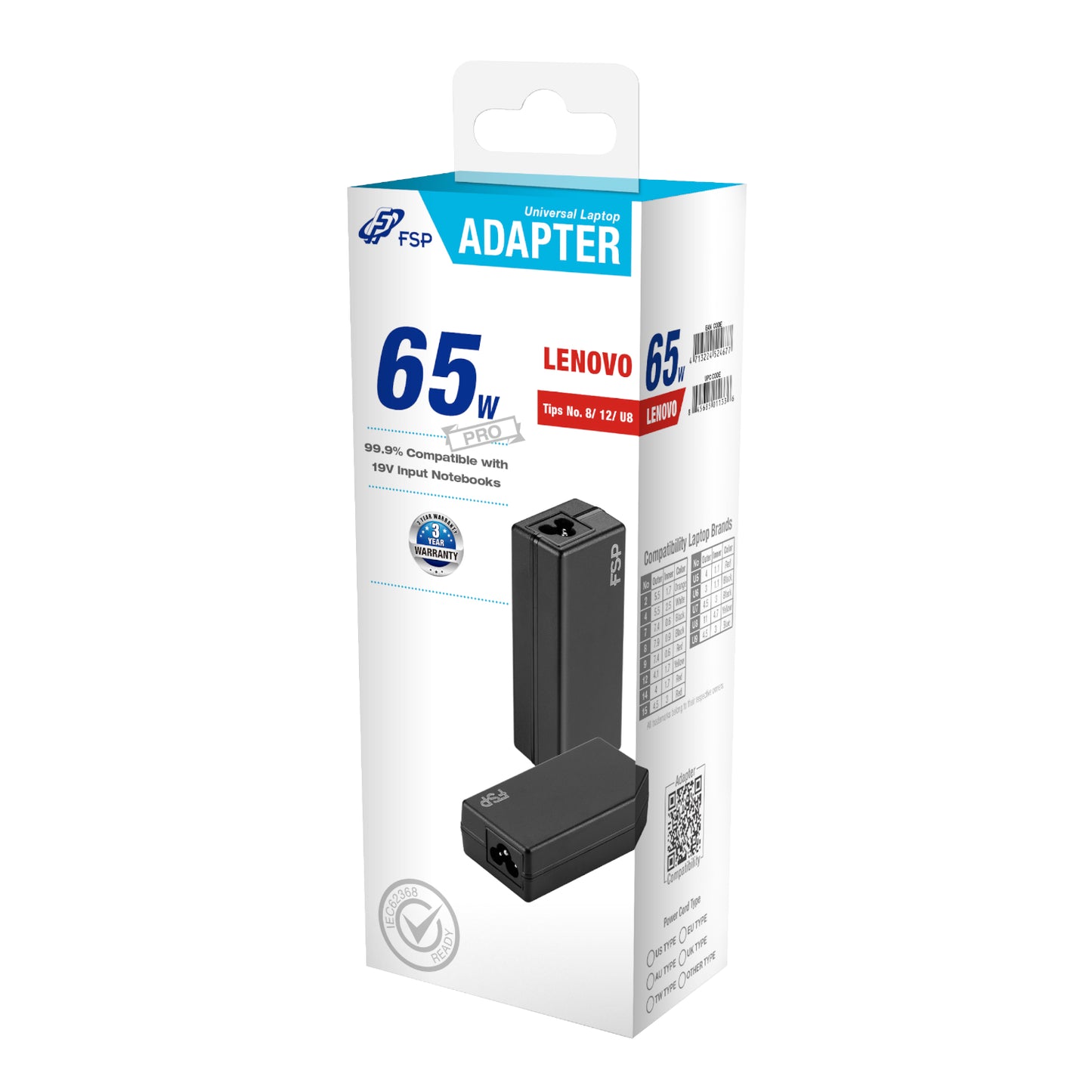 FSP NB 65W Lenovo Notebook Adapter