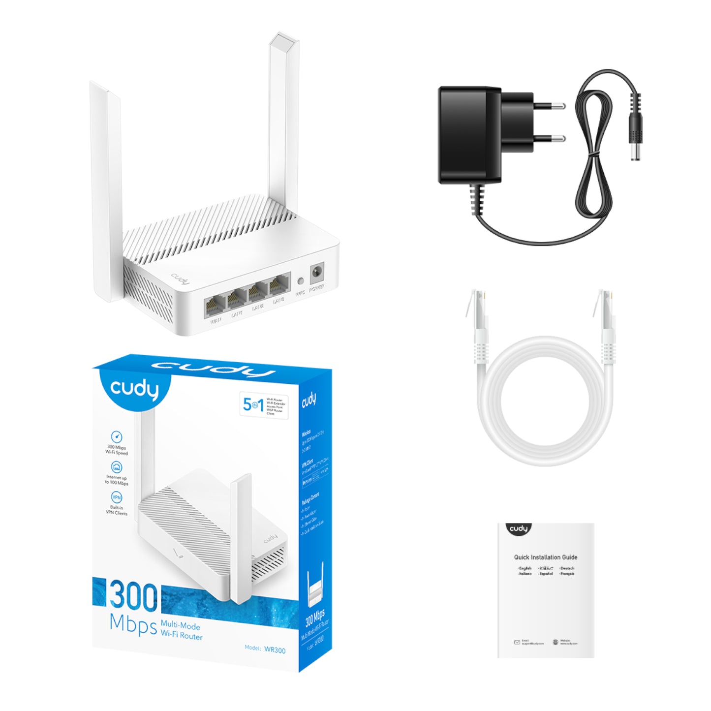 Cudy N300 Wi-Fi Router